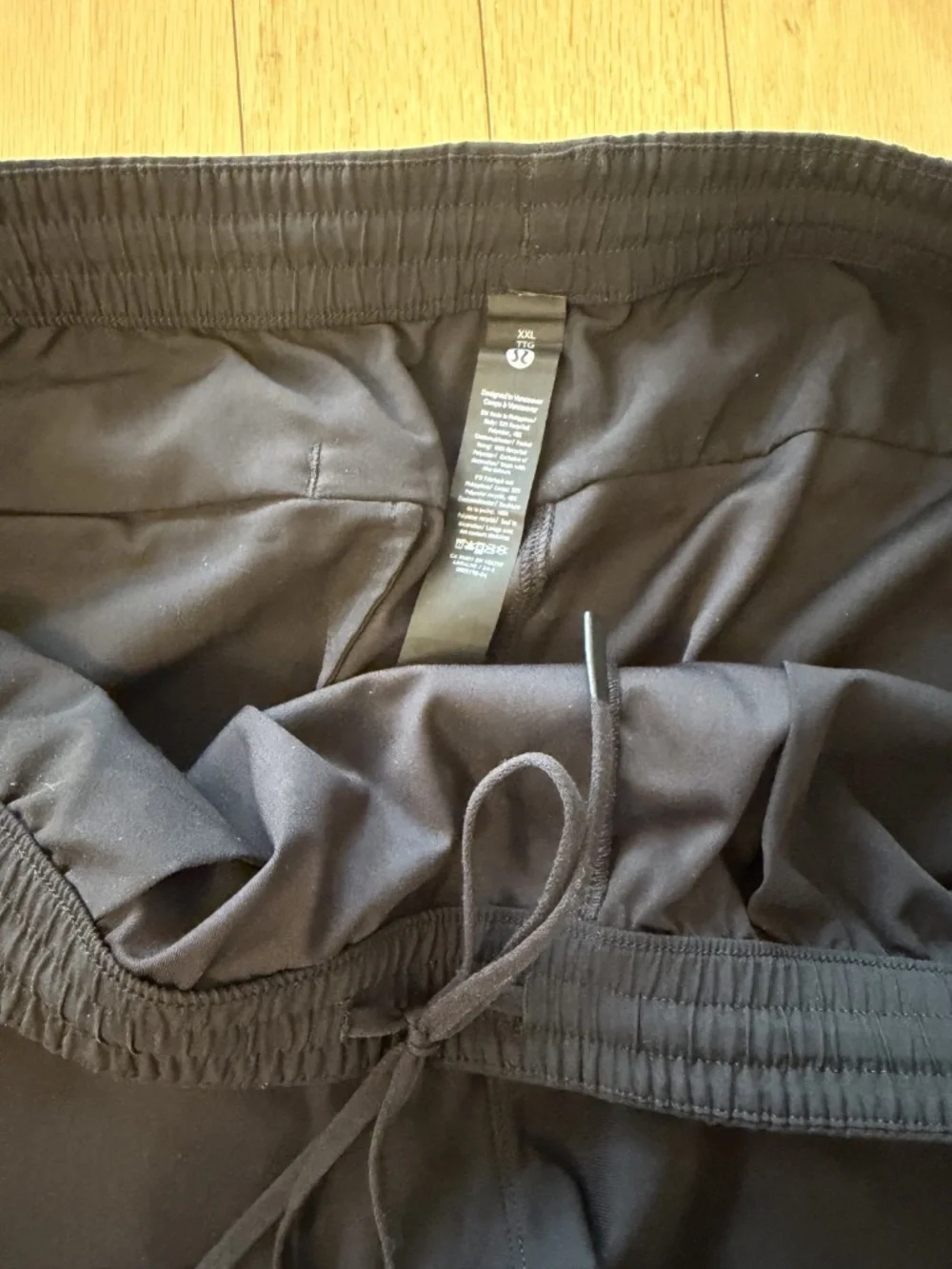 Lululemon ABC Pull-On Pant 32L- Mens Size XXL- Obsidian Black Tapered EUC